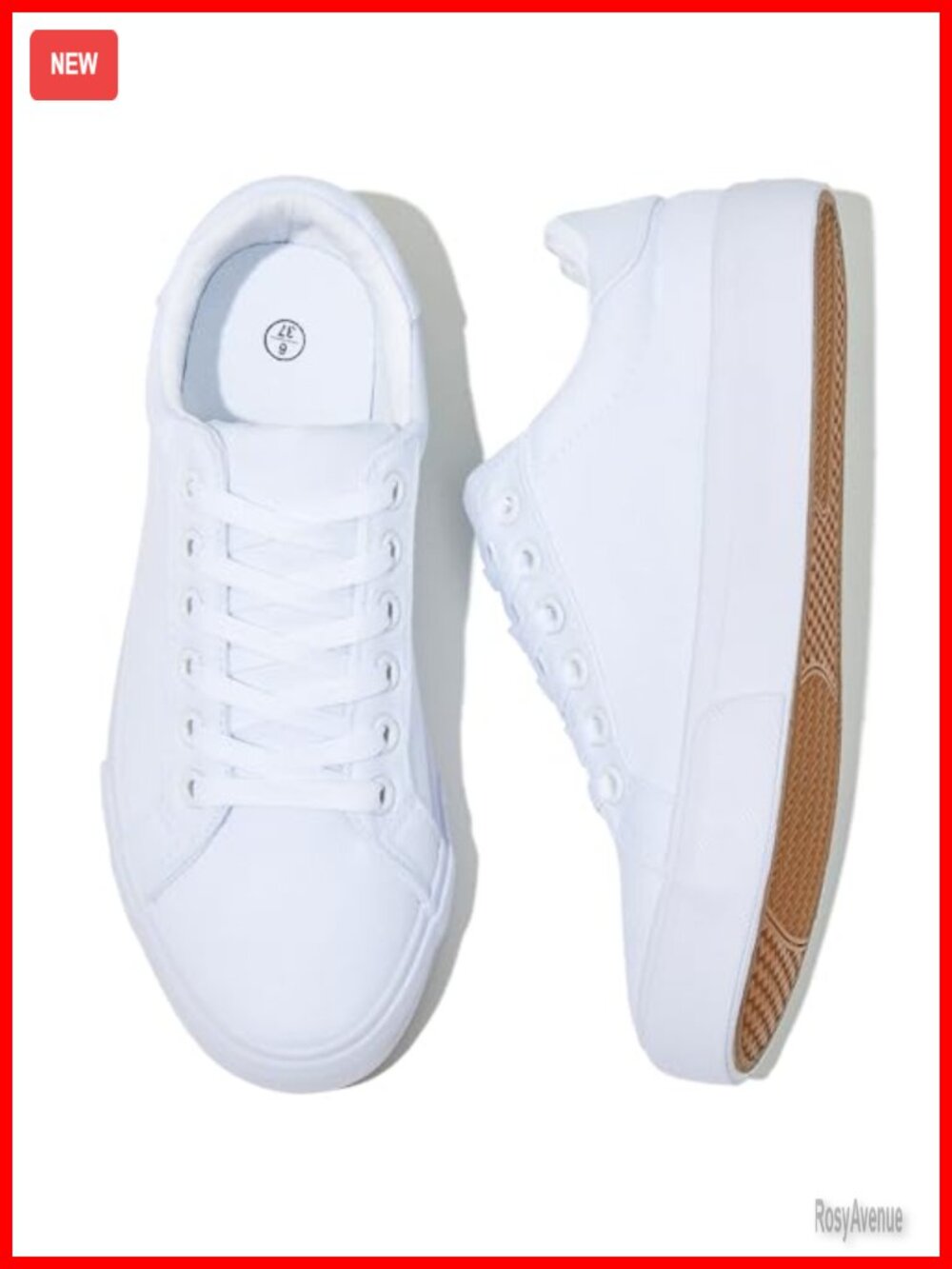 Women's Canvas Tennis Shoes Low Top Sneakers Breathable Lace-Up
